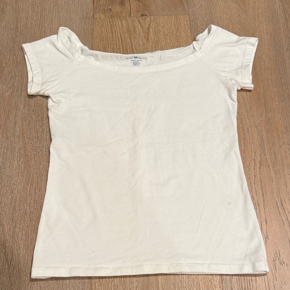 Brandy Melville White Short Sleeve Tee
